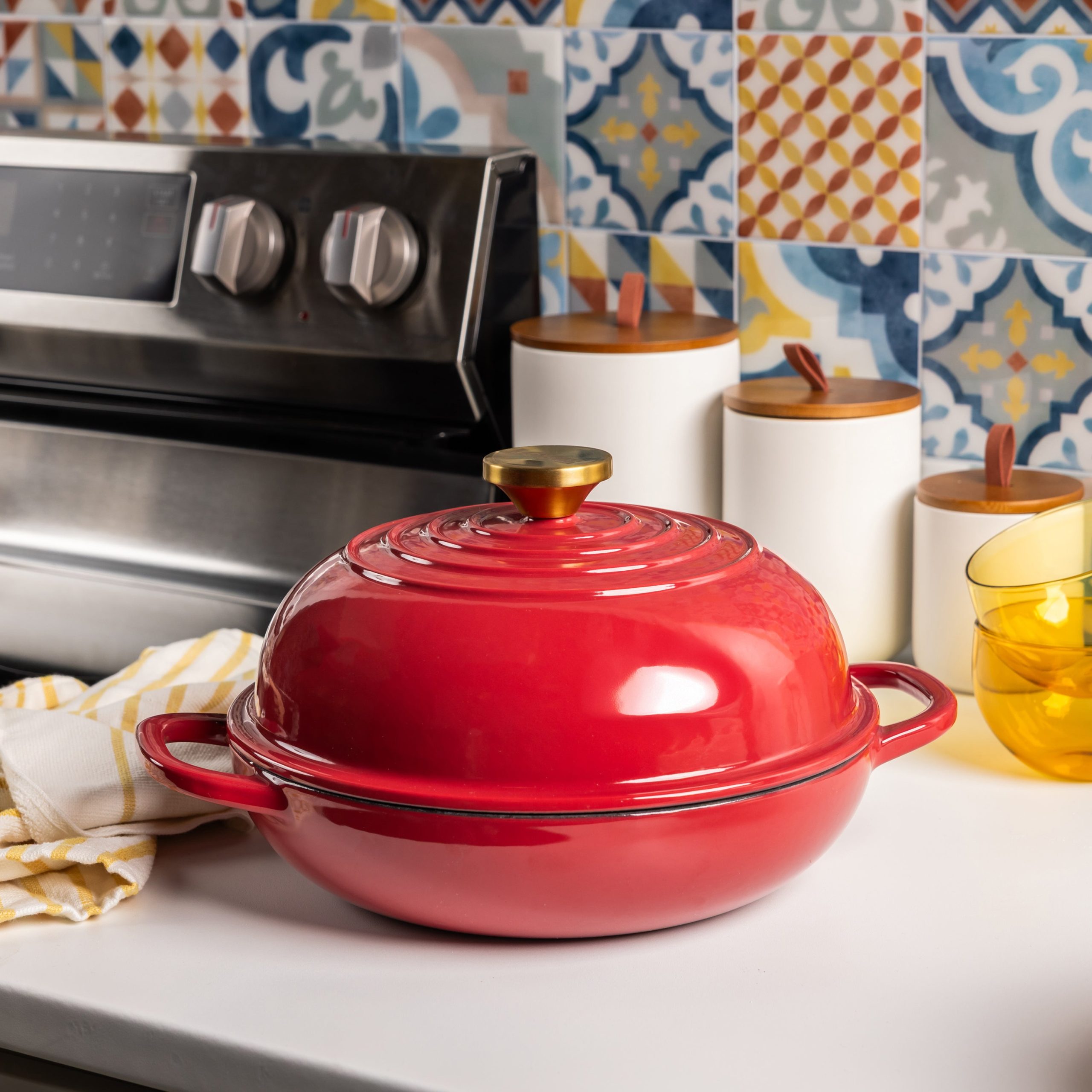 10.35 Inch Enameled Cast Iron Bread Oven - Image 8