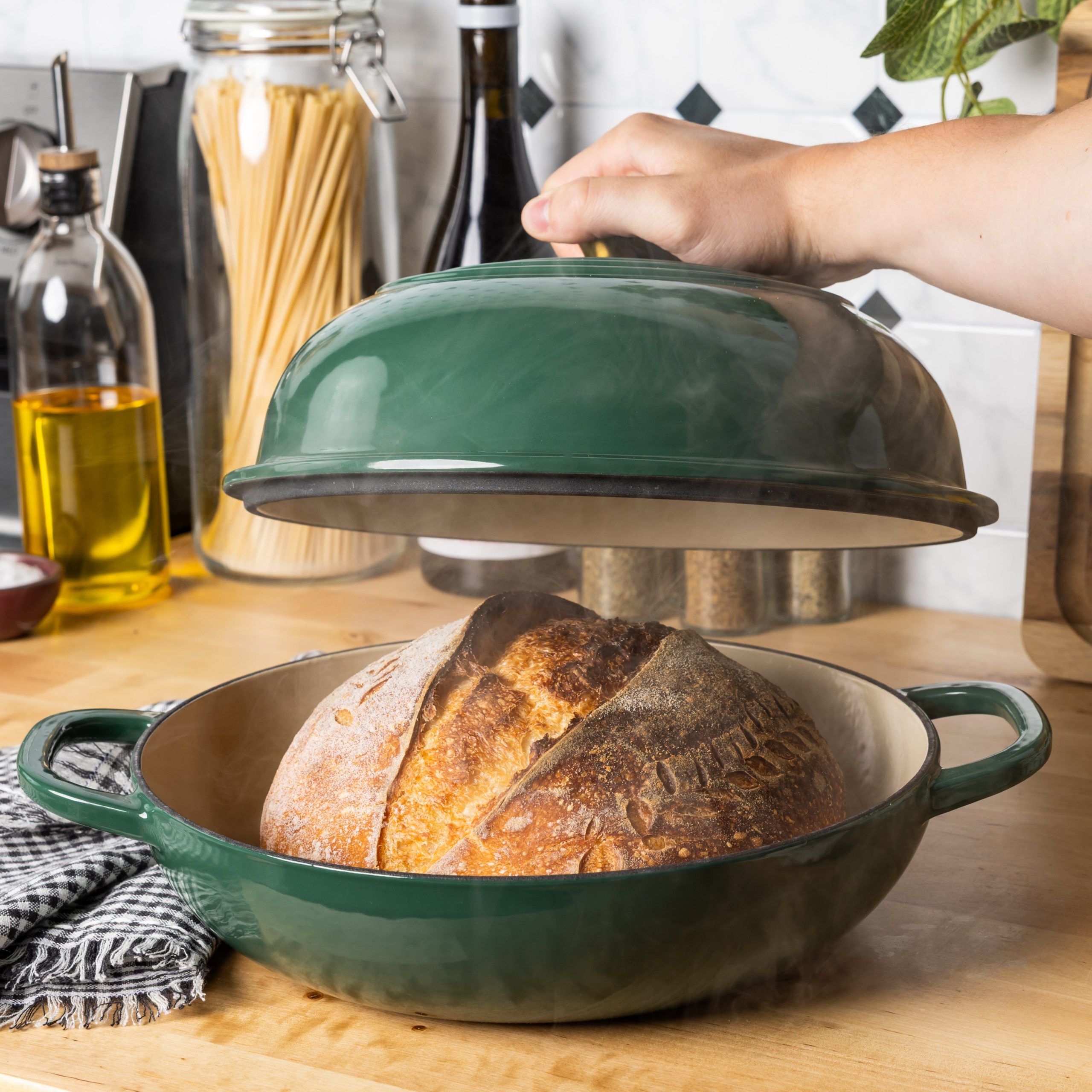10.35 Inch Enameled Cast Iron Bread Oven - Image 13