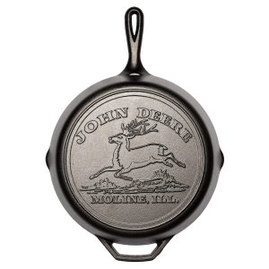 12 Inch Seasoned Cast Iron Skillet. John Deere Hometown