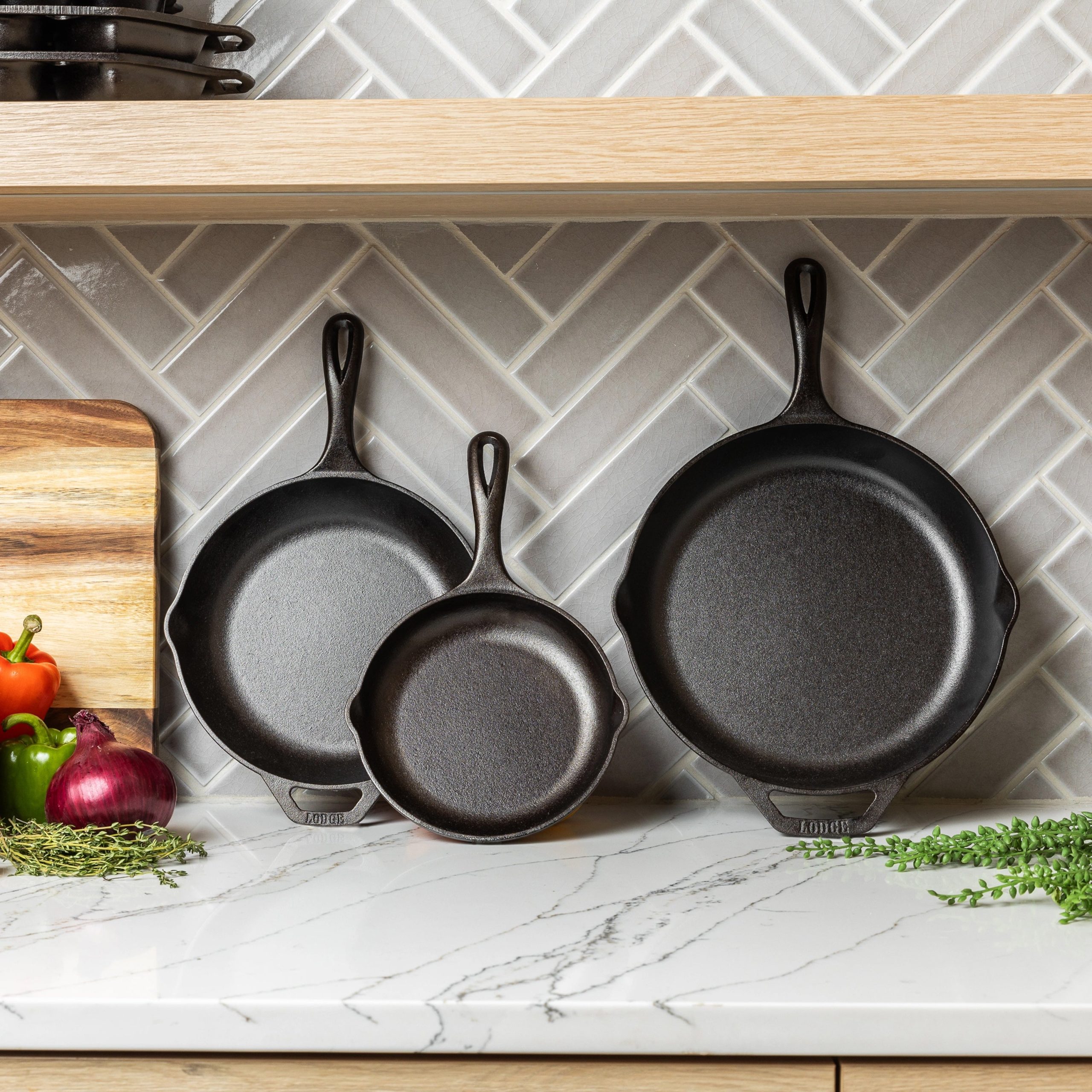 Chef Collection 3 Piece Skillet Set - Image 2