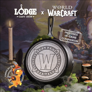 10.25 Inch Seasoned Cast Iron World of Warcraft Skillet
