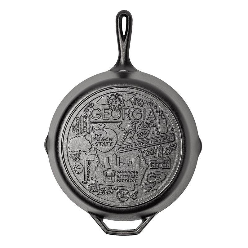 American Road Trip: 12 Inch Seasoned Cast Iron Skillet. Georgia