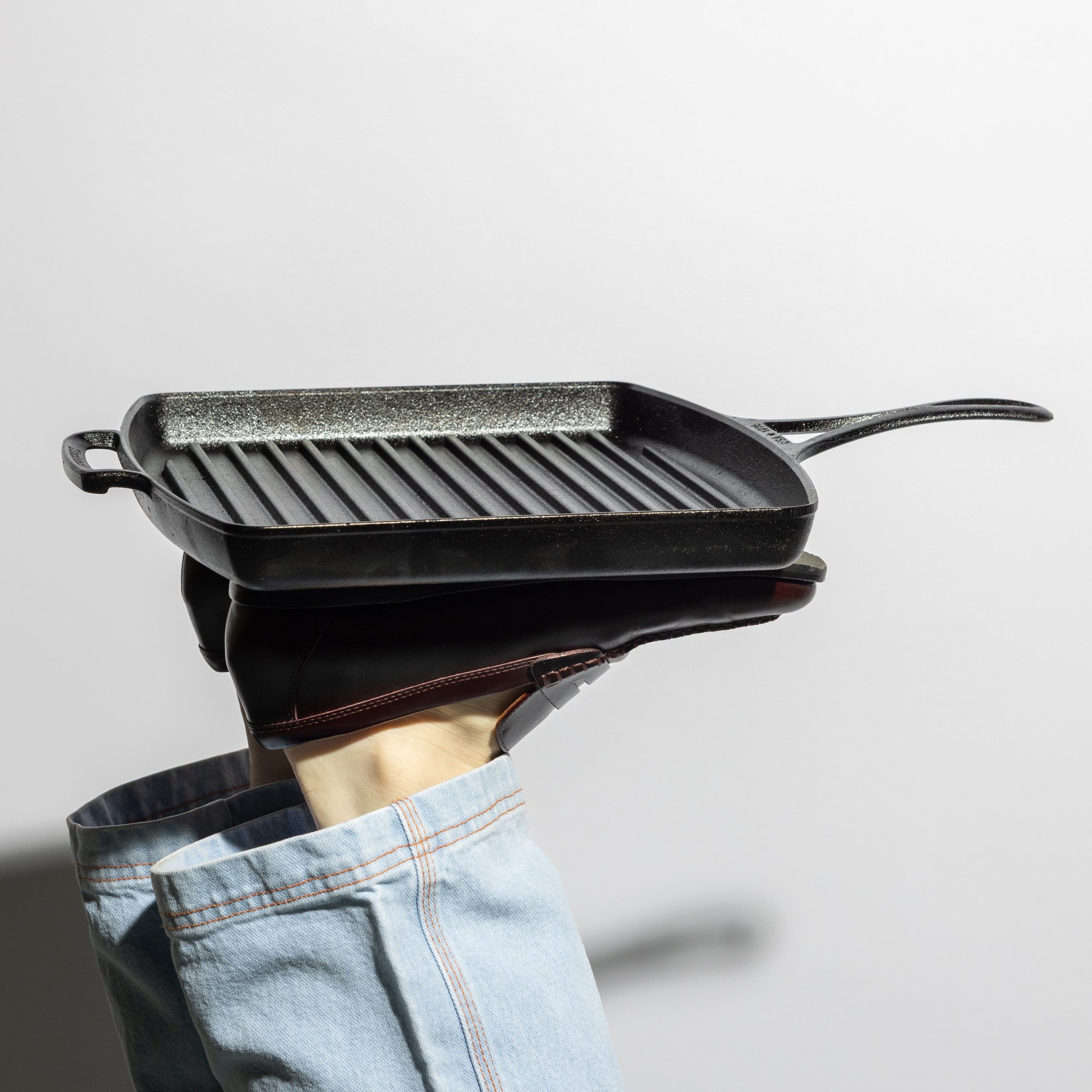 Blacklock 12 Inch Lightweight Cast Iron Grill Pan - Image 5