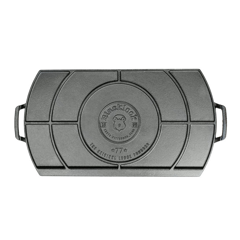 Blacklock Lightweight Cast Iron Double Burner Griddle - Image 2