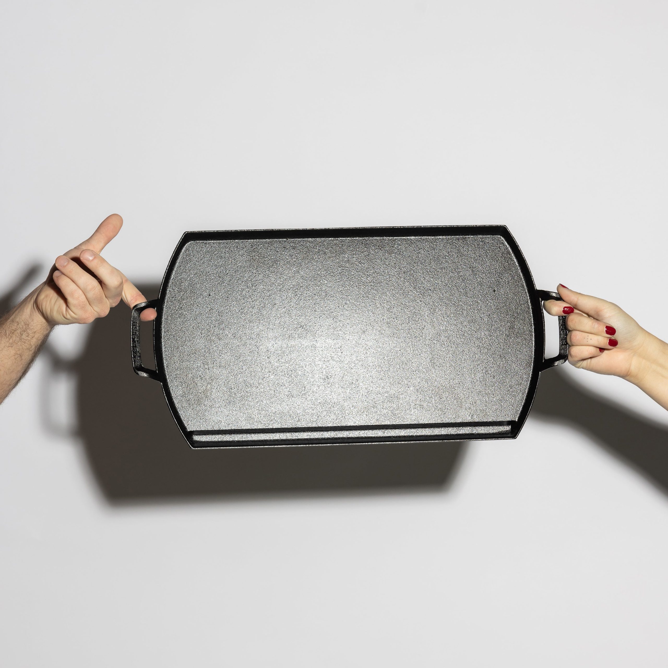 Blacklock Lightweight Cast Iron Double Burner Griddle - Image 4