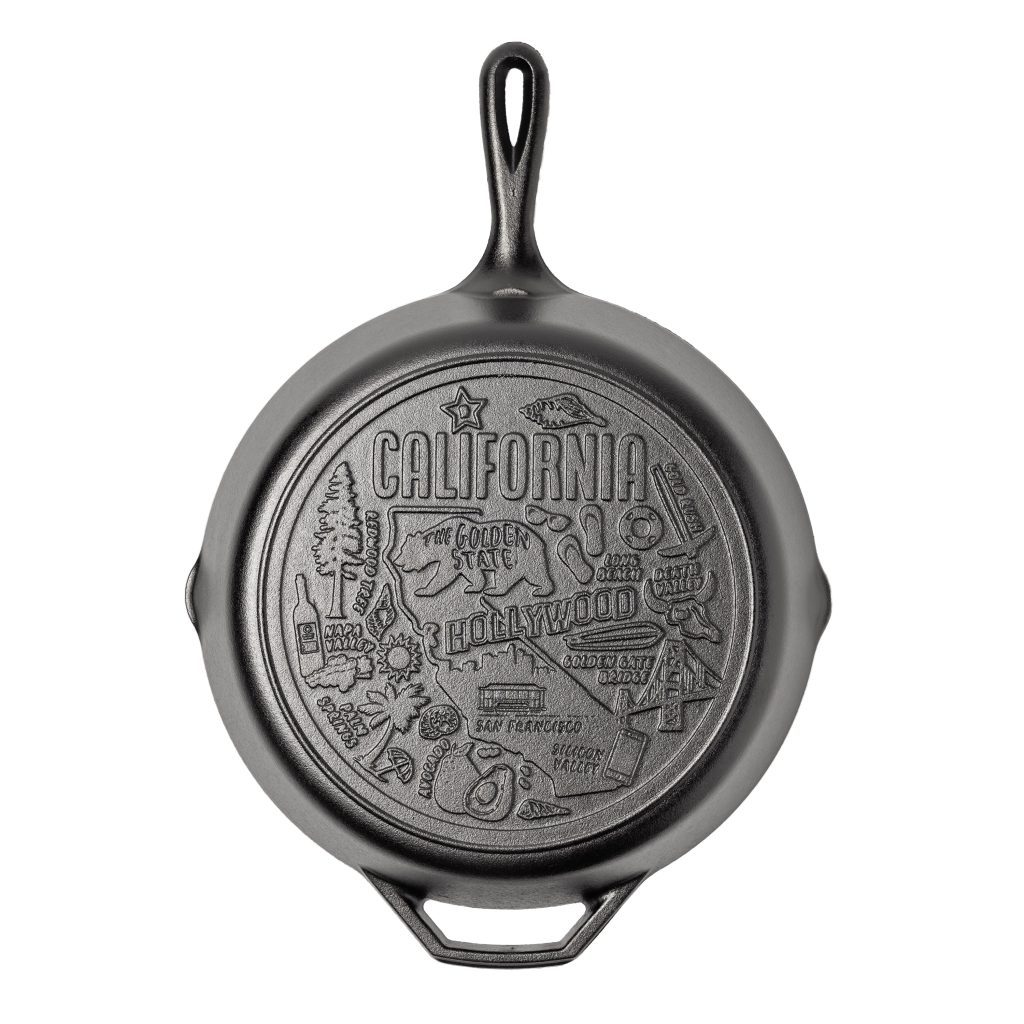 American Road Trip: 12 Inch Seasoned Cast Iron Skillet. California