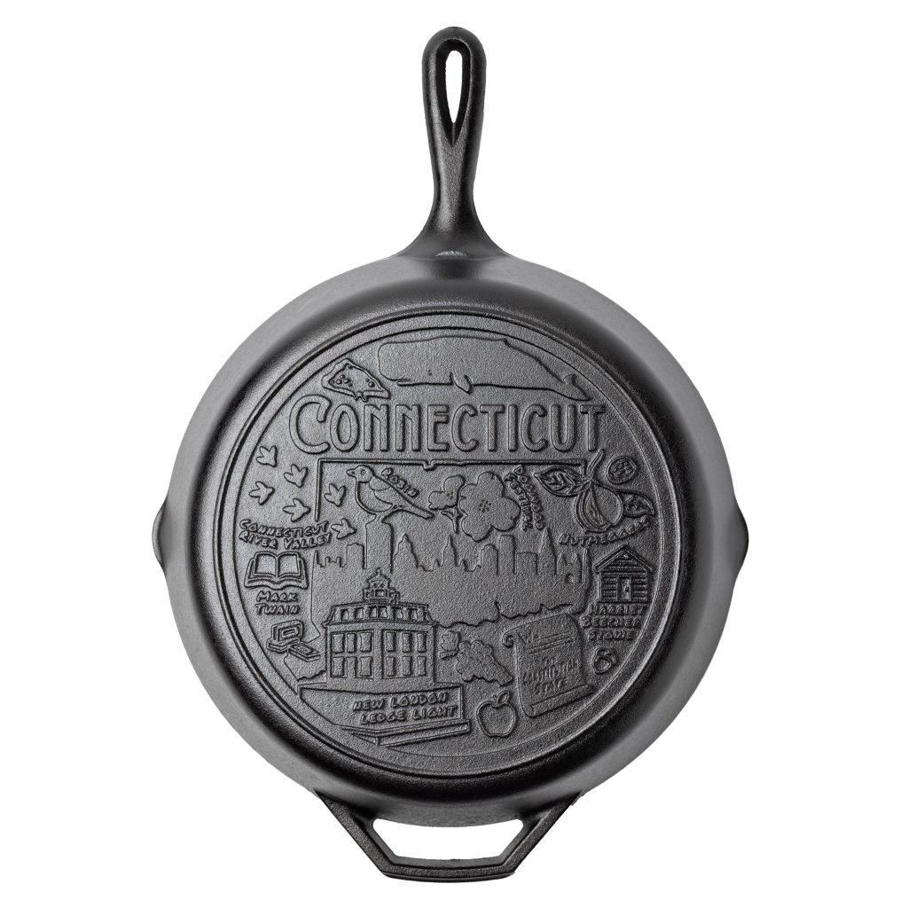 American Road Trip: 12 Inch Seasoned Cast Iron Skillet. Connecticut