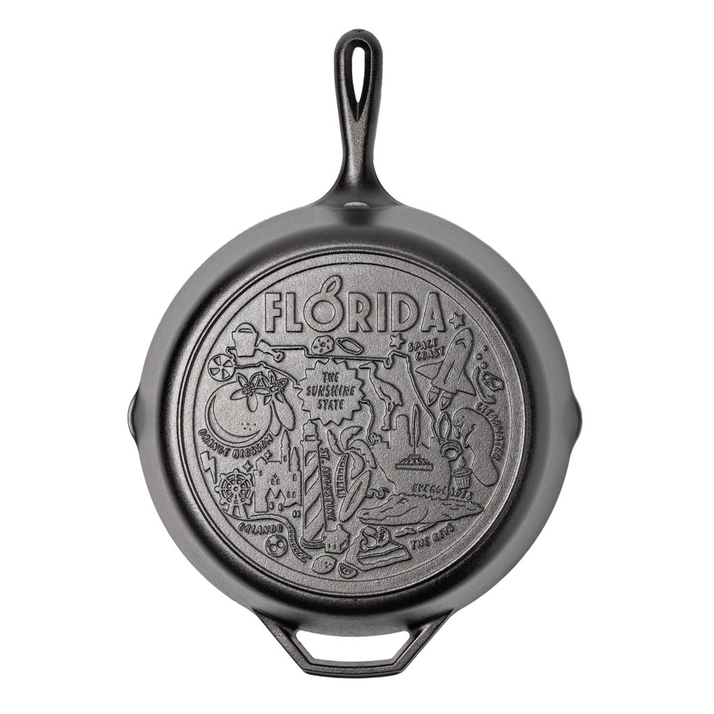 American Road Trip: 12 Inch Seasoned Cast Iron Skillet. Florida