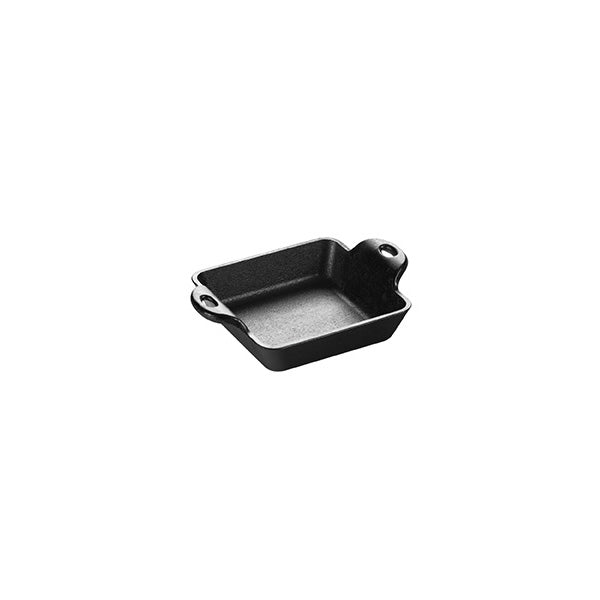 Heat-Treated 10 Ounce Square Cast Iron Mini Server 