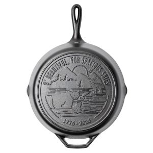 Lodge 12 Inch Seasoned Cast Iron Skillet. Spacious Skies