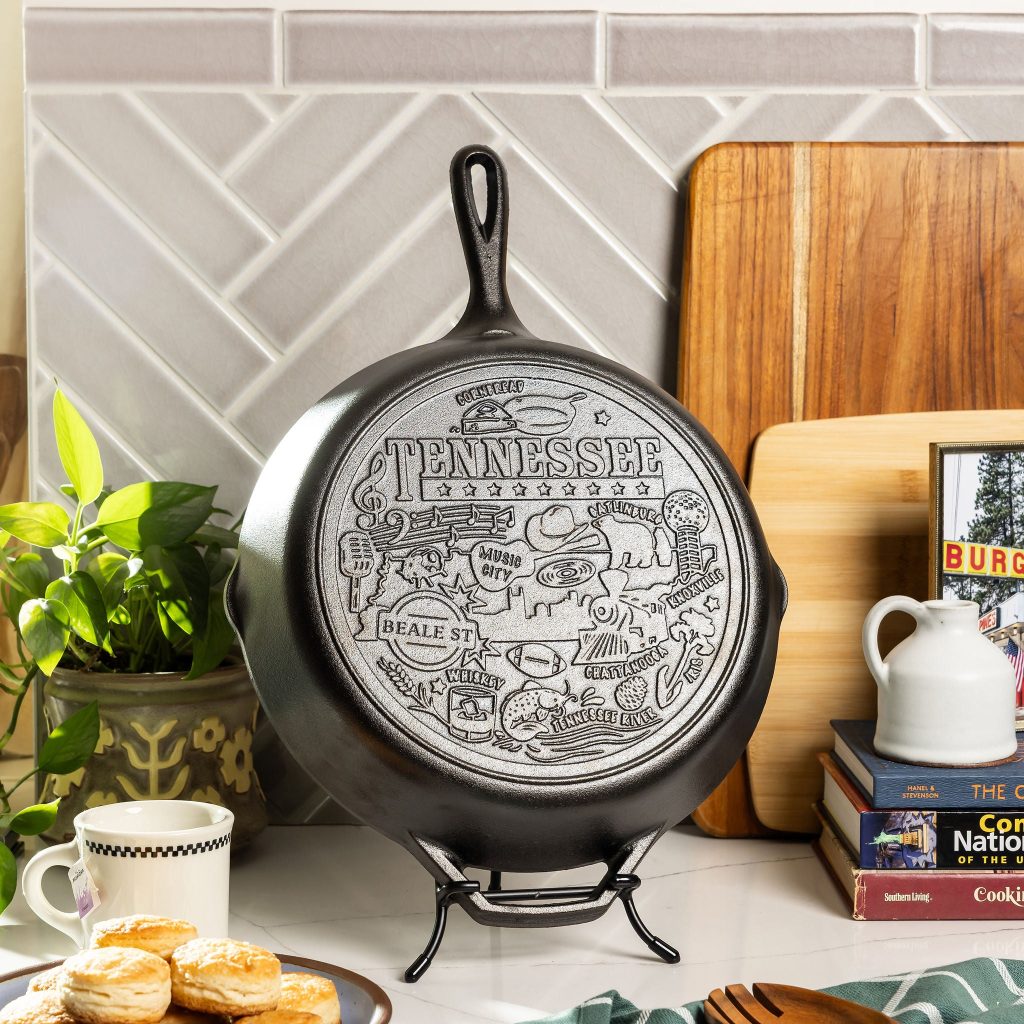 American Road Trip: 12 Inch Seasoned Cast Iron Skillet. Tennessee
