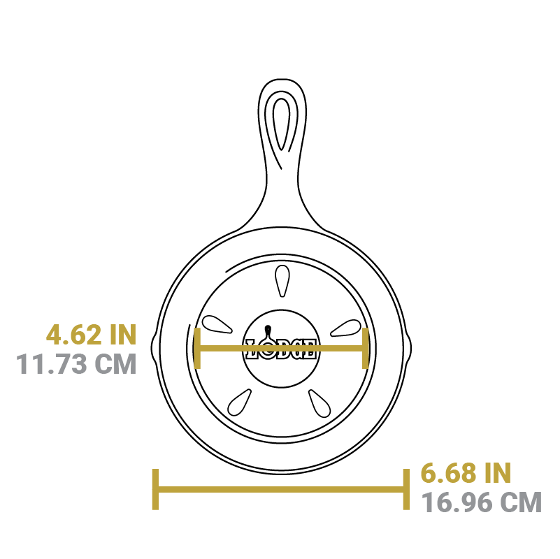 6.5 Inch Seasoned Cast Iron Smoker Skillet - Image 7