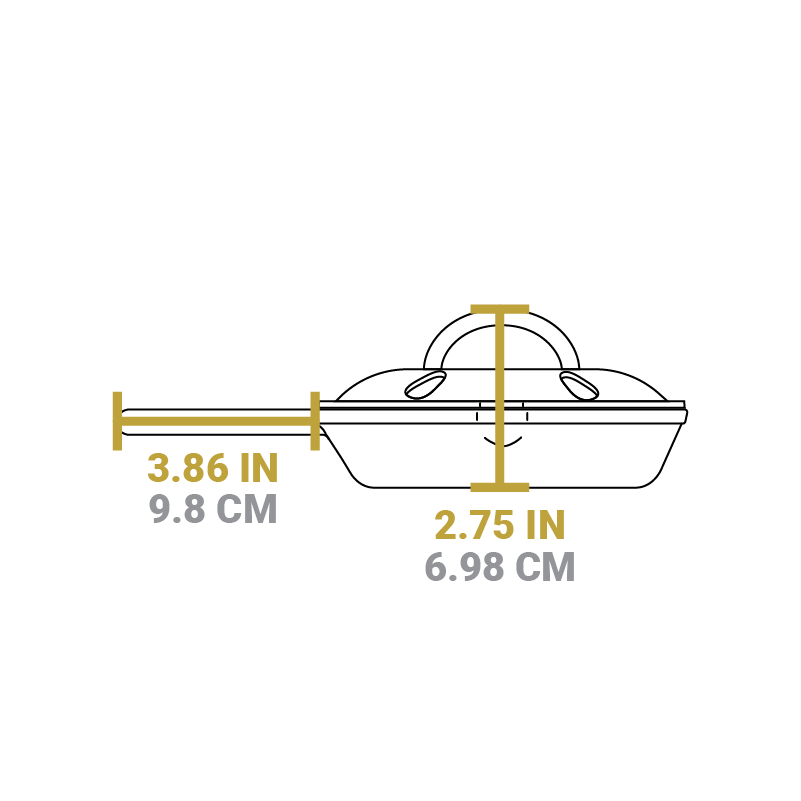 6.5 Inch Seasoned Cast Iron Smoker Skillet - Image 5
