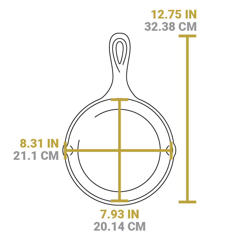 Wanderlust 8 Inch Cast Iron Tent Skillet - Image 7