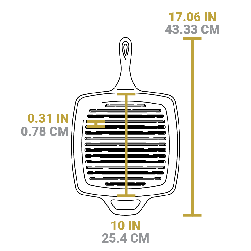 Wildlife Square Grill Pan with Fish - Image 6