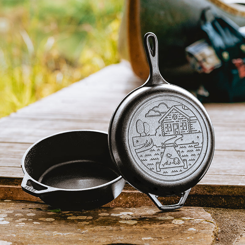 Wanderlust 3.2 Quart Cast Iron Cabin Combo Cooker - Image 11