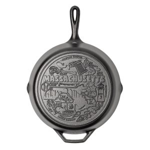 American Road Trip: 12 Inch Seasoned Cast Iron Skillet. Massachusetts