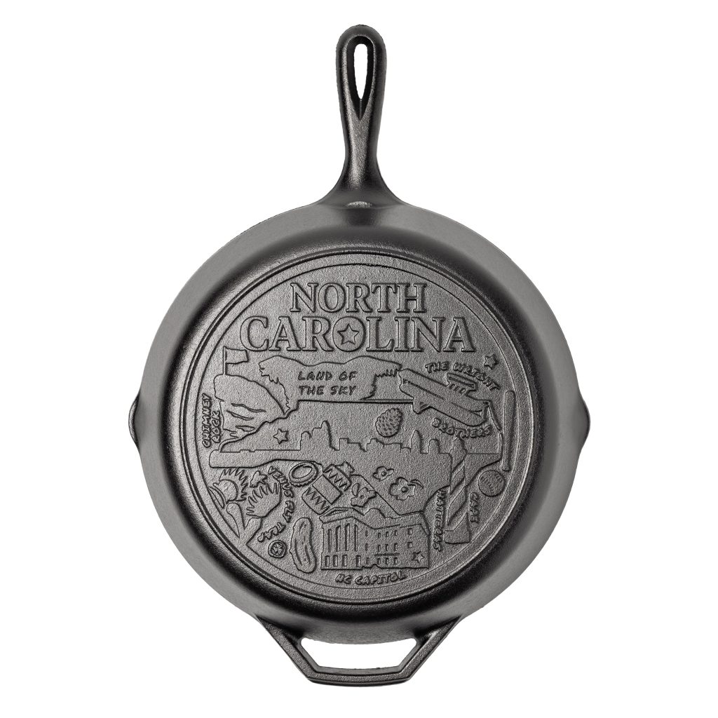 American Road Trip: 12 Inch Seasoned Cast Iron Skillet. North Carolina
