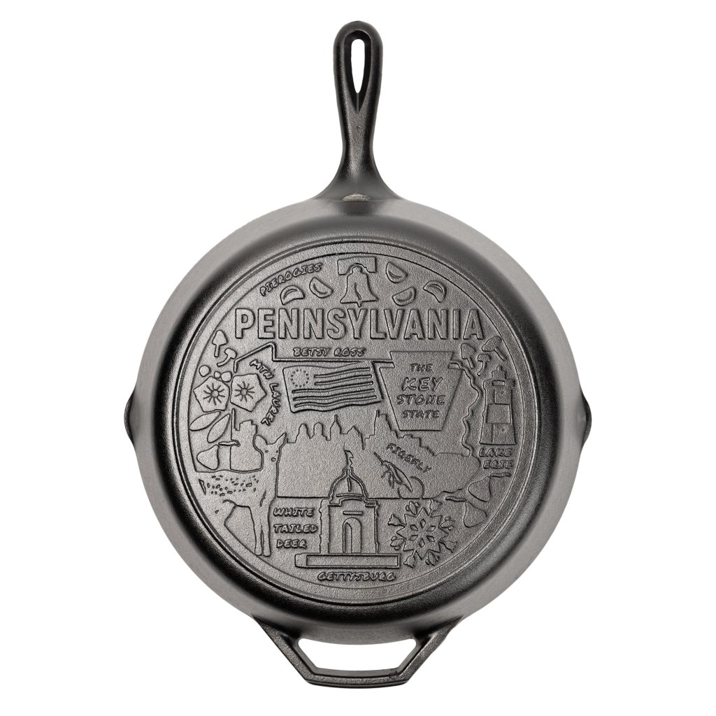 American Road Trip: 12 Inch Seasoned Cast Iron Skillet. Pennsylvania
