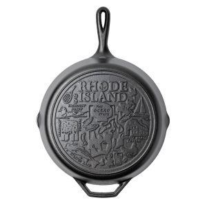 American Road Trip: 12 Inch Seasoned Cast Iron Skillet. Rhode Island