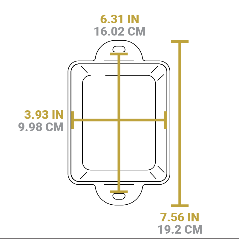 Heat-Treated Rectangular Cast Iron Mini Server - Image 12
